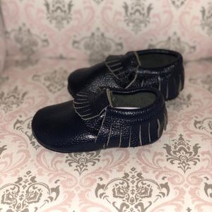 Itzy Ritzy Leather Baby Moccasins